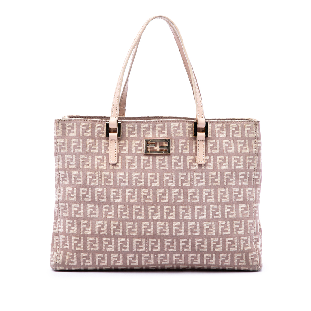 Pre-Loved Fendi Small Zucchino Canvas Tote
